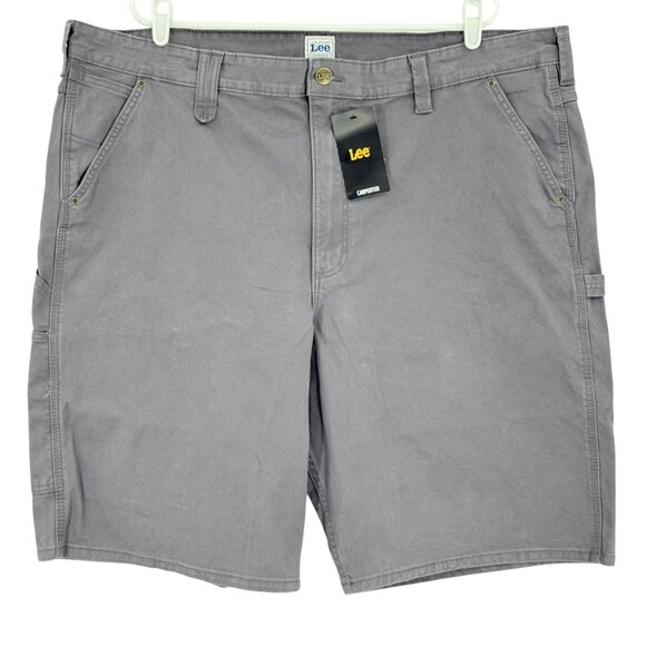 Lee Workwear Men's Painters Grey Pocket Tool Heavy Duty Carpenter Shorts 44 NWT - Picture 1 of 11